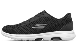 Кроссовки Go Walk 5 Lifestyle женские с низким верхом черного/белого цвета Skechers 124166-bkw