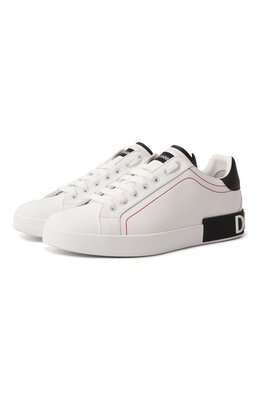 Кожаные кеды Portofino Dolce & Gabbana cs2216/ah526