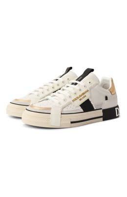 Кожаные кеды Custom 2.Zero Dolce & Gabbana cs1863/a0222