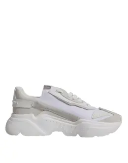 Dolce & Gabbana White Leather Daymaster Low Top Sneakers Shoes - EU39/US6 mv6426-39