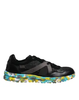 Dolce & Gabbana Black Polyester Low Top Men Sneakers Shoes - EU41.5/US8.5 mv6577-41.5
