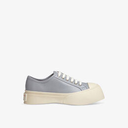Кожаные низкие кеды pablo на платформе Marni, цвет dolphin r04214890 | dolphin
