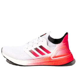 Кроссовки ультра буст 20 Adidas, белый g55837 | white/pink