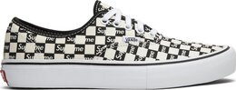 Кеды Vans Supreme x Authentic Pro Checkered Black, черный vn000q0djlw | black