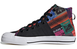 Кроссовки Adidas Originals Nizza Hi Rf 'Black Orange' gx2713