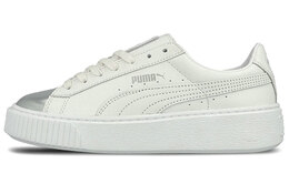 Кроссовки Puma Basket Skate Shoes 'White Silver' Women's 366169-01