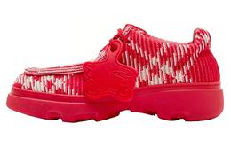 Кроссовки Burberry Vintage-check Woven Creeper Shoes, красный 80818221 | red