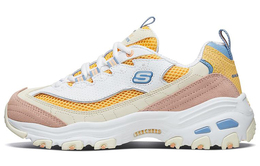 Кроссовки Skechers D'Lites 1.0 Low Running Shoes Gs White/Yellow Women's 13146-wyl