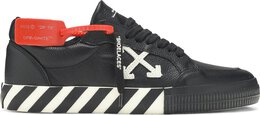 Кроссовки Off-White Vulcanized Low Black White, черный omia085f19d68001 1001 | black