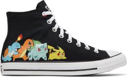 Кроссовки Converse Pokemon x Chuck Taylor All Star высокие, черный a01089f | black