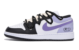 Баскетбольные кроссовки Air 1 Vintage Men Low-Top Black/Purple Jordan 553558-131(team85-香芋使使) | black