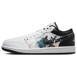 Баскетбольные кроссовки Air 1 Vintage Men Low-Top White/Black Jordan 553558-132(team56-海浪) | black