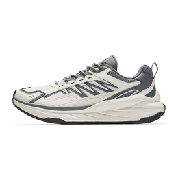 Кроссовки Anta Running Collection с низким верхом, противоскользящие, износостойкие, мужские, белые, серые 912435507-1 | ivory white/cool gray