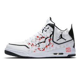 Баскетбольные кроссовки Courtside 23 Vintage Men Mid-Top Black/White Jordan ar1000-100(team10-墨梅) | white