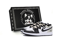 Баскетбольные кроссовки Air 1 Vintage Men Low-Touch Black Grey Jordan 553558-131(team85-雷雨使使s-box-a) | black