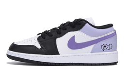 Баскетбольные кроссовки Air 1 Vintage Men Low-Top Black/Purple Jordan 553558-131(team85-香芋天使) | black
