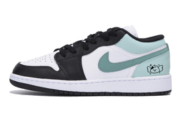 Баскетбольные кроссовки Air 1 Vintage Men Low-Top Black Tiffany Jordan 553558-131(team85-奶绿天使) | black