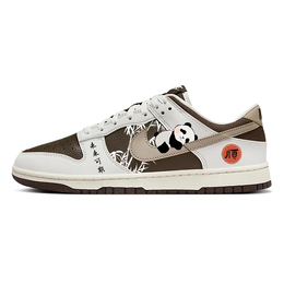 Кроссовки Nike Dunk Skateboard Unisex Low-Top, коричневый/белый hf4292-100(team56-好运熊猫) | brown