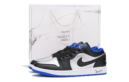 Баскетбольные кроссовки Air 1 Vintage Men Low-Top White/Blue Jordan 553558-007(team59-男款白蓝sbox) | blue