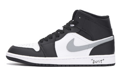 Баскетбольные кроссовки Air 1 Vintage Men Mid-Top Black Grey White Jordan dq8426-132(team59-男款黑灰) | black gray white