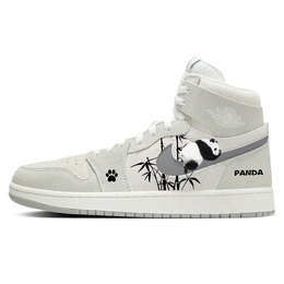 Баскетбольные кроссовки Air 1 Vintage Men High-Top White/Grey Jordan dv1307-101(team56-爬树么么儿) | gray