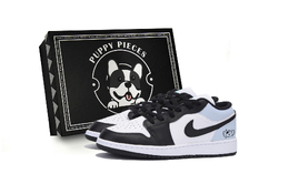 Баскетбольные кроссовки Air 1 Vintage Men Low-Top Black Blue Jordan 553558-131(team85-碧落天使s-box-a) | black