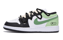 Баскетбольные кроссовки Air 1 Vintage Men Low-Top Black/Green Jordan 553558-131(team85-抹茶使使) | black