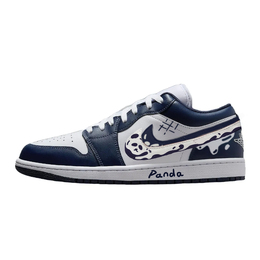 Баскетбольные кроссовки Air 1 Vintage Men Low-Touch Blue/White Jordan 553558-141(team10-双钩熊猫） | blue