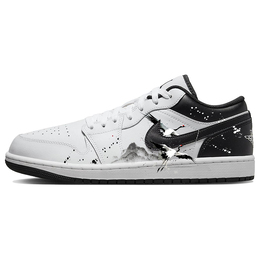 Баскетбольные кроссовки Air 1 Vintage Men Low-Top Black/White Jordan 553558-132(team181-古风仙鹤) | black