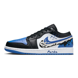 Баскетбольные кроссовки Air 1 Vintage Men Low-Touch Blue/White Jordan 553558-140(team10-双钩熊猫) | blue