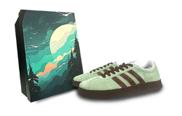 Кроссовки для скейтборда унисекс низкие зеленый коричневый Adidas Neo hq1802(team76-抹茶巧克力s-box)