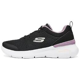 Кроссовки женские Lifestyle с низким верхом, цвет черный/пудровый Skechers 150370-bkmv | black/pale dogwood