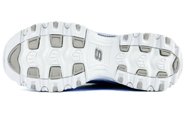 DLITES Кроссовки женские низкие белый Skechers 11931-wsl(team45-海蓝之谜） | sky blue