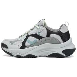 Уличные массивные кроссовки женские низкие черный/зеленый Skechers 177600-bkgr | black/green