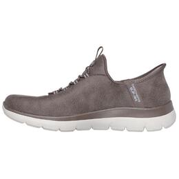 Кроссовки Slip Ins Lifestyle женские с низким верхом коричневый Skechers 150254-brn | brown