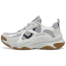 Уличные массивные кроссовки женские низкие фиолетово-серый Skechers 177600-prgy | purple gray