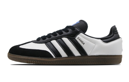 Adidas Кроссовки для скейтбординга SAMBA OG Panda с противоскользящим и износостойким дышащим верхом, унисекс, черно-белые b75807(team430-男女款熊猫) | black white