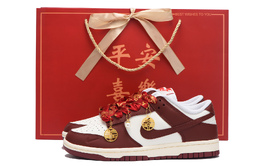 Кроссовки для скейтбординга Dunk женские с низким верхом, белый/красный Nike hj3491-161(女款正红sbox) | red