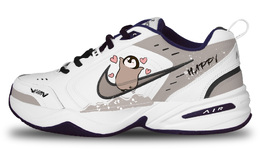 Кроссовки Air Monarch 4 Chunky унисекс с низким верхом коричневого/белого цвета Nike 415445-102(team298-快乐企鹅) | white