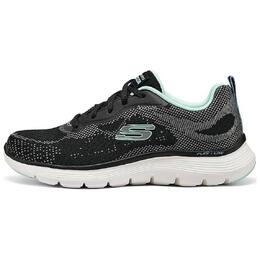 Спортивная кроссовки для жизни, женская, низкая, черный Skechers 150210-bkaq | black