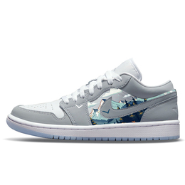 Баскетбольные кроссовки Air 1 Vintage женские с низким верхом серо-белый Jordan dc0774-105(team56-二次元漫画) | gray