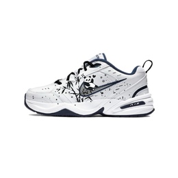 Кроссовки Air Monarch 4 Chunky унисекс с низким верхом черного/белого цвета Nike 415445-102(team502-躺平竹子熊猫) | black/white