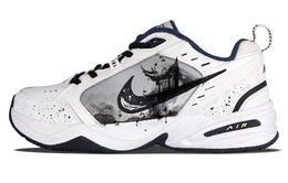 Кроссовки Air Monarch 4 Chunky унисекс с низким верхом черного/белого цвета Nike 415445-102(team58-不见兰亭) | black/white