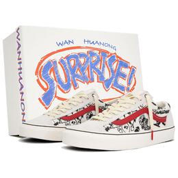 Стиль 36 Скейтборд Кроссовки Унисекс Низкий Верх Красный/Черный Vans vn0a3dz3oxs(team113-万圣节涂鸦box) | white