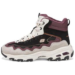 Кроссовки женские DLITES Lifestyle С высоким берцем Черного / Фиолетового цвета Skechers 168026-bkpr | black/purple