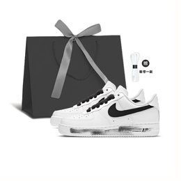 Кроссовки Air Force 1 для скейтбординга, унисекс, низкие, черный/белый Nike cw2288-111（team93-gd黑勾礼袋) | black/white