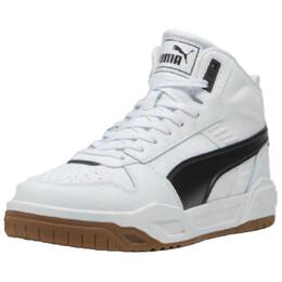 Puma Кроссовки для скейтбординга средней высоты унисекс, белые 396148-08 | puma white-black-rubber color
