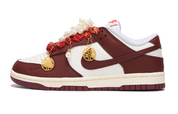 Кроссовки для скейтбординга Dunk женские с низким верхом, белый/красный Nike hj3491-161(女款正红二) | red