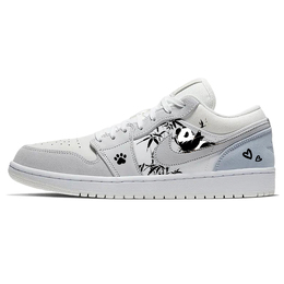 Баскетбольные кроссовки Air 1 Vintage Unisex Low-Top Серый/Белый Jordan cv3043-100(team56-慵懒小熊猫) | gray