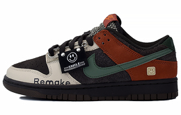 Кеды Nike Dunk Skateboard Unisex Low-Top, коричневый/черный/зеленый fv0395-200(team96-赤橙 | brown black green